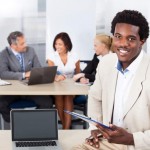 Portrait Of Happy African Businessman