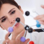 Scientist Looking At Molecular Structure