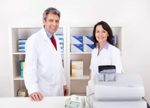 Portrait of two pharmacists