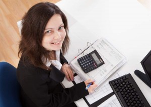 Portrait Of Happy Businesswoman