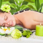 Woman Getting Lastone Massage