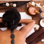 Young Woman Relaxing In A Spa Treatment