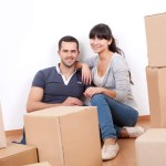 Couple moving into new house